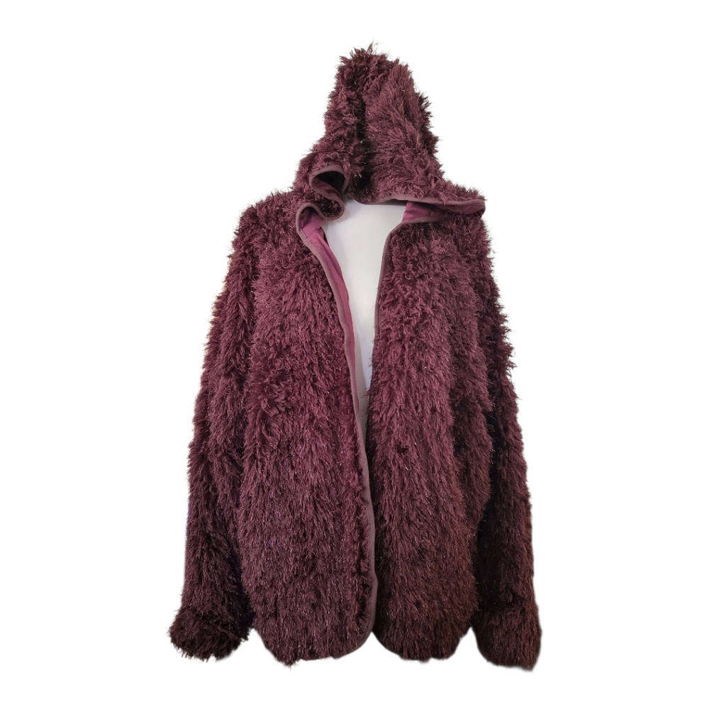 Joyfolie Mia Joy Merlot Okalla Sweater/jacket Womens Size XL New Rust Brown